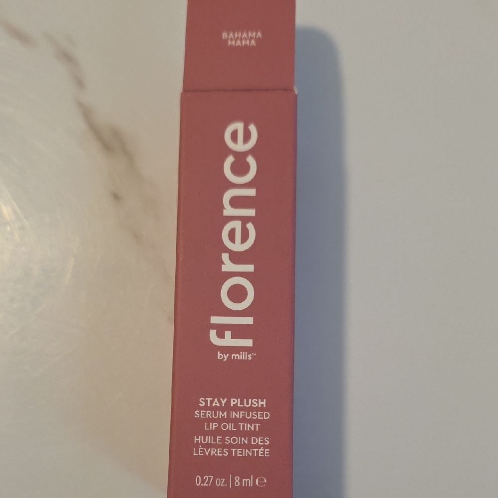 NIB- Florence by Mills Lip Oil Tint - Bahama Mama Pink